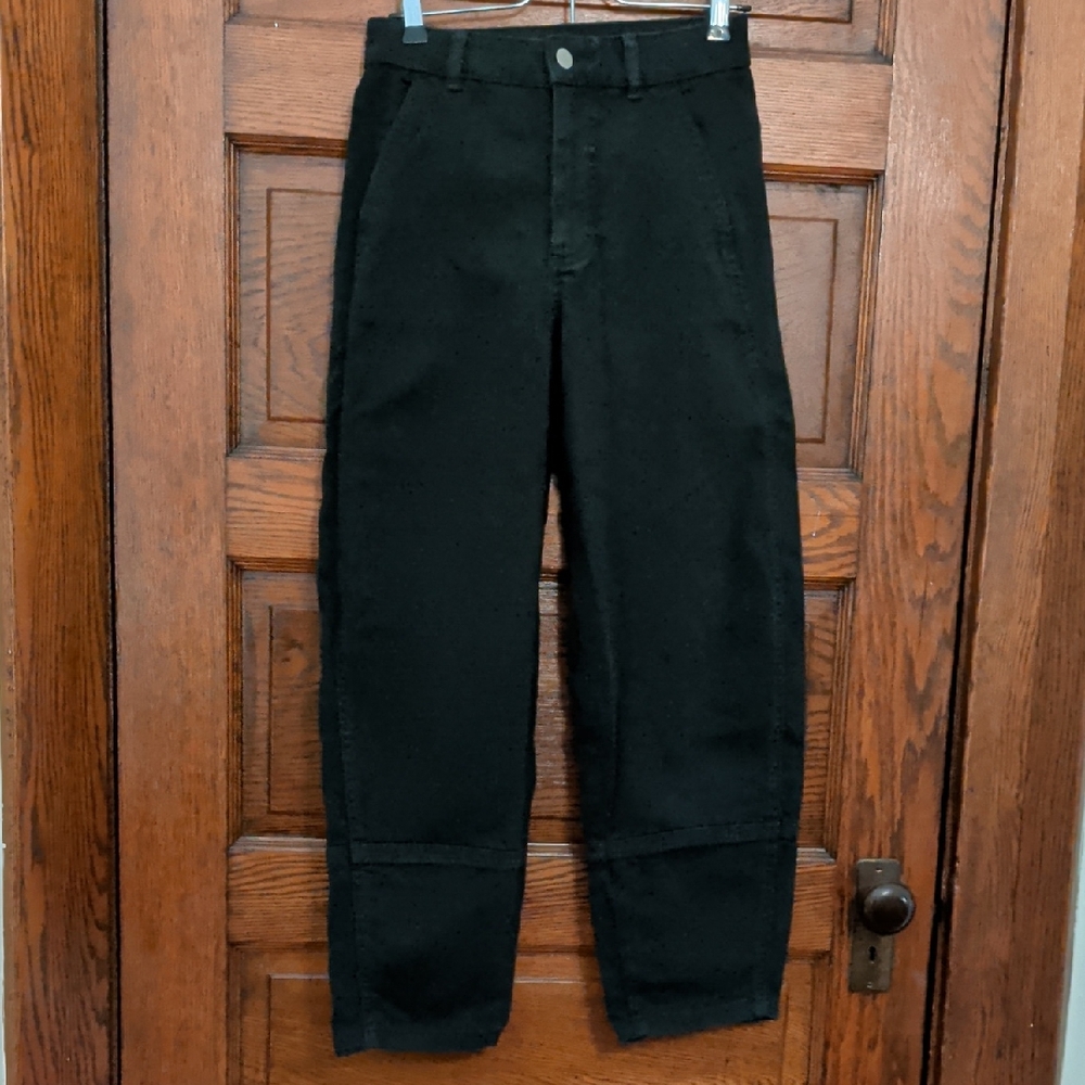 Everlane Women's Utility Barrel Leg Black Pants